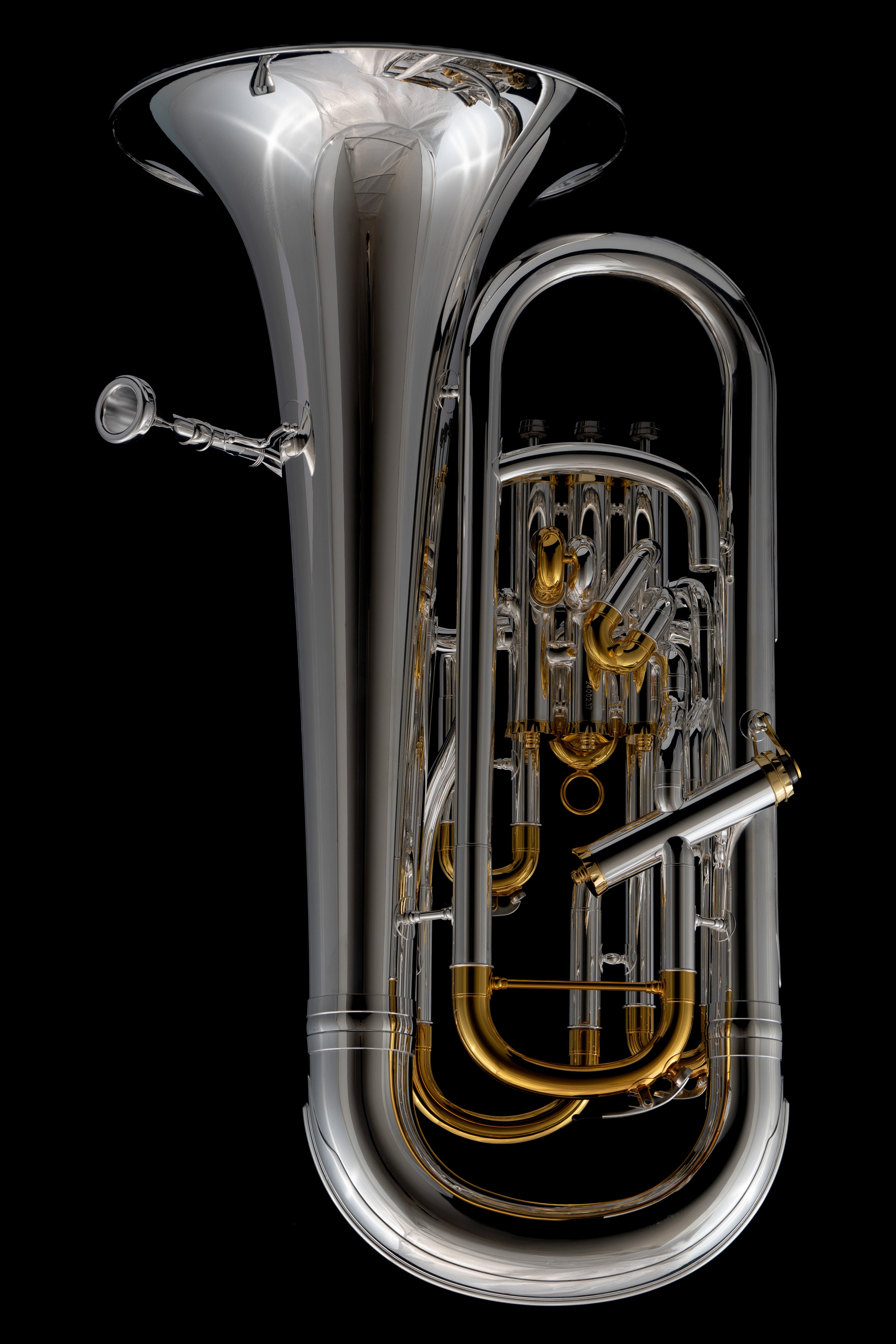 Rear view of Bb Compensated Euphonium ‘Dolce Fortissimo’