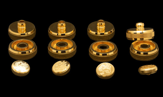 Gold Valve Caps and Buttons for EP100 Dolce Euphonium