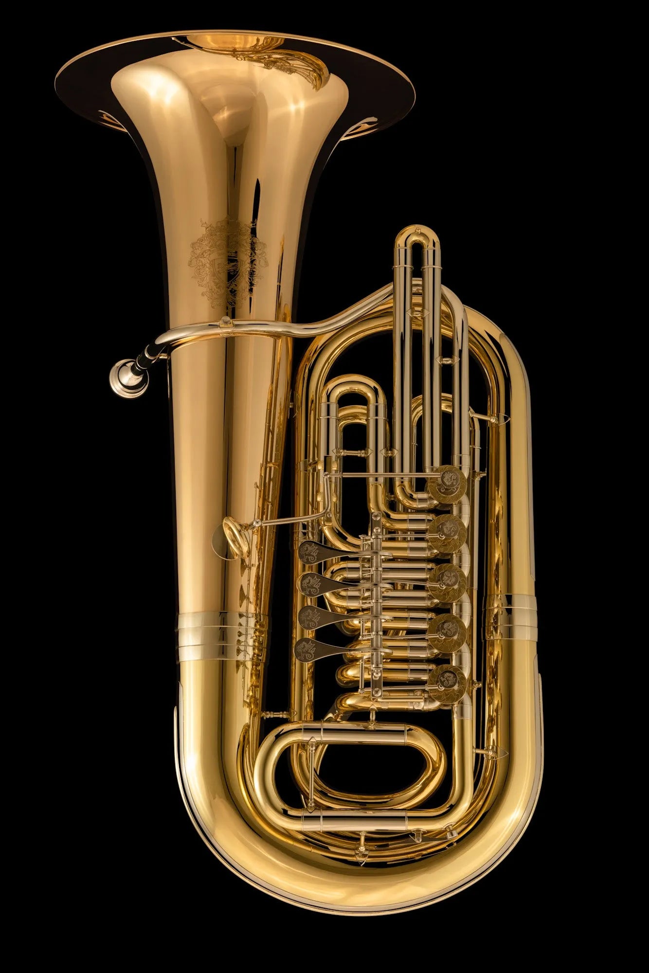 TE495GB Eb Rotary Tuba Front