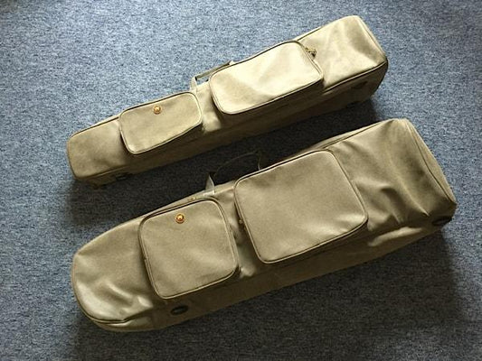 Different sizes of the Wessex Tubas Ophicleide gig bag